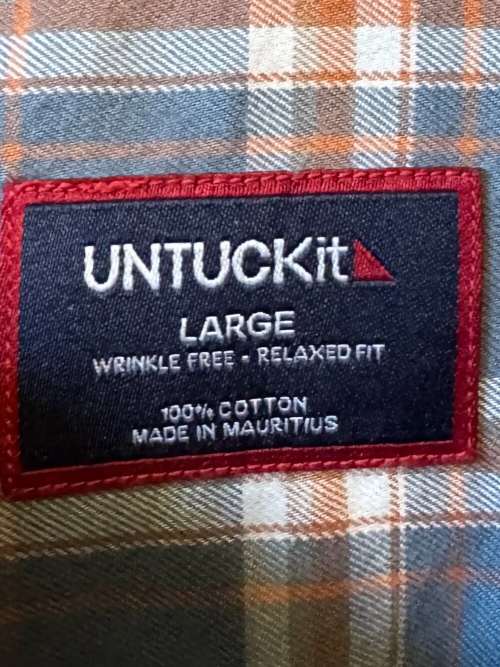 Untuckit Wrinkle Free Shirt, L (Relaxed Fit)